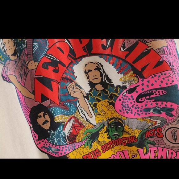 🎸🎶LED ZEPPELIN MAGIC SPELL BOHO GYPSY TOP~M~NWT - Picture 4 of 8